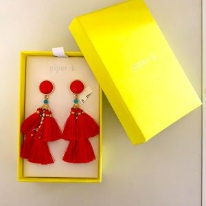 NEW beautiful red earrings
